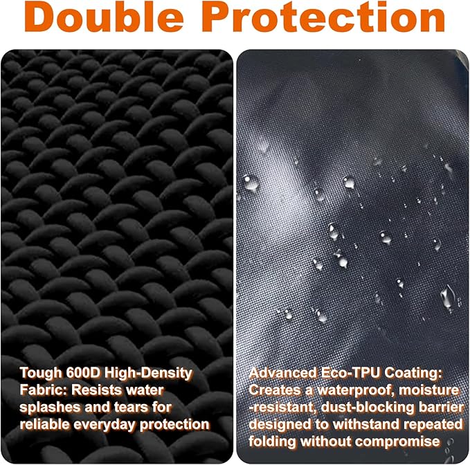 Cupohus Waterproof Art Portfolio Bag 25" x 37" for 24" x 36" Artworks with Outer Pockets and Handle, Student Carrying Storage Bag