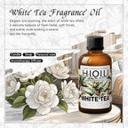 HIQILI White Tea Fragrance Oil for Essential Oil Diffuser, DIY Candle & Soap Making, Blend to Perfume & Air Freshener Spray - 1 Fl Oz