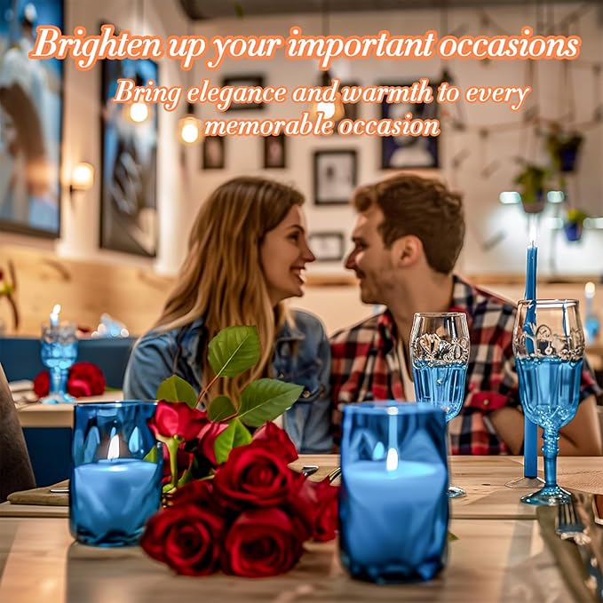 Sukh Blue Candle Sand with Wick - 430G(0.94lb) Sand Candle with Wicks Refillable Candles for Weddings, Parties, Halloween, Christmas