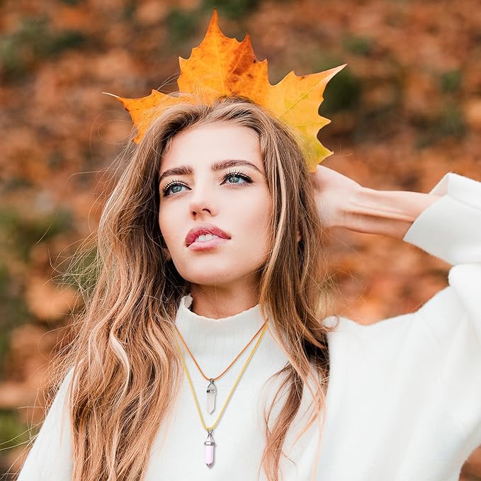 Tudomro 100 Pieces 20 Inch Waxed Leather Necklace Cord Bulk with Clasp Colorful Necklace Bracelet Chains String Rope Cord for Jewelry Making Pendants Charms(Fall Color)