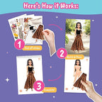 Sticker Dress Up Summer Holiday Theme - Sticker Activity Book for Kids. Learn Girls Fashion Design with Stickers and Guides for Kids 5 and Up. Dress Up Games