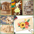 10 Pack Basswood Sheets12x18x1/8 Inch, Unfinished Wood for Crafts, 3mm Basswood for Laser Cutting & Engraving, Wood Burining,Architectural Models, Wood Board for Painting.