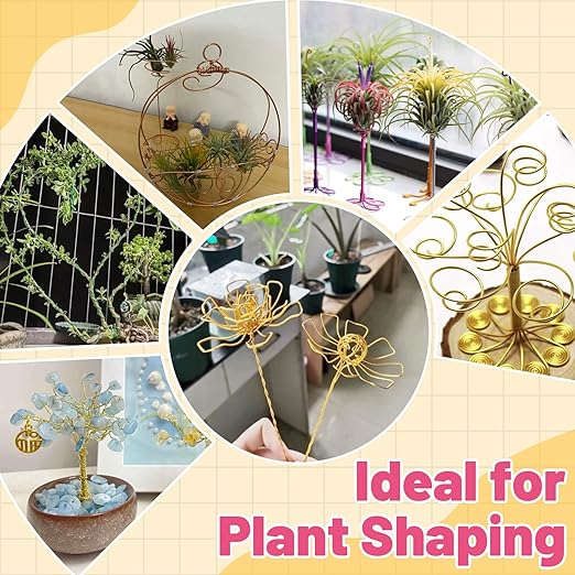 50 Feet Brown Aluminum Thin Craft Wire, 18 Gauge 1mm Thickness Sculpting Wire, Armature Wire for Sculpting, Bendable Metal Craft Wire for Making Dolls Skeleton DIY Crafts