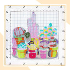 Briwooody 18 Sets 9 Sizes Needlepoint Stretcher Bars Needlepoint Frame Wooden Canvas Stretcher Bars for Embroidery Stitch Frame Accessories Bundle Crafts