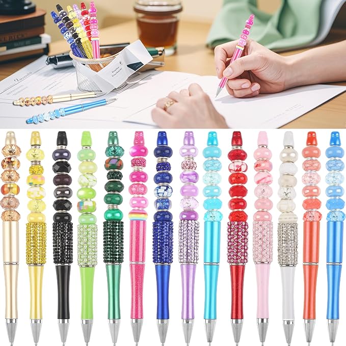 Large Hole Beads Spacer Beads Dark Blue Assorted European Craft Big Beads Large Hole Lampwork Murano Bead Fairy Wand Garden Beads for DIY Bracelet Necklace Earring Jewelry Making Decoration Supplies