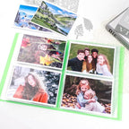 10 Pcs 0.3mm Magnet Sheets and 80 pockets/20 pages Storage Album for Stamp and Cutting Dies Storage Book Organizer Folder for Storage Die Cutting, DIY Scrapbooking Card Making Supplies (Green)