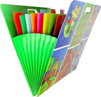 HearthSong My Art Place Expandable Color-Tabbed Portable Art Storage Portfolio with Decorative Frame, 19" x 15¼"