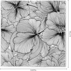 Flowers Background Clear Stamps, Crafts Flowers Clear Stamps for Card Making Decoration DIY Photo Embossing Decorative Paper Card and DIY Scrapbooking