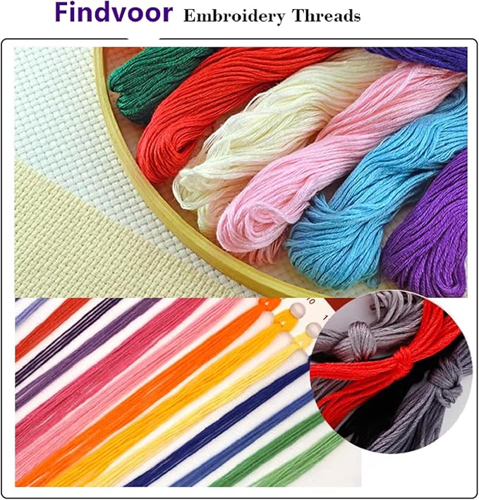 Findvoor Stamped Cross Stitch Kits for Beginner Embroidery Kits for Beginners Adults DIY 11CT Cross Stitch Patterns Needlepoint Kits Crossstitching Kits-Van Gogh Colored Tree 16x20 inch