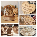 10 Pack 16x16x1/8 Inch Basswood Sheets, Large Size Basswood for Laser Cutting & Engraving, Plywood Wood Board Unfinished Wood Sheets for Crafts, DIY Architectural Models, Wood Burning and Painting.