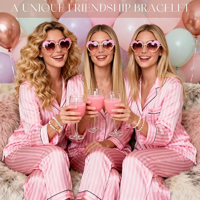 Sunlode Clay Beads Bracelet Making Kit, 3 Boxes 15,000PCS Boho Color with Letter Beads, Charms and Elastic Strings, DIY Jewelry Set for Friendship Bracelets Crafts Gift