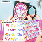 GIRAFVYINL Holographic Pink Permanent Vinyl Permanent - 12” X 10FT Glossy Hot Pink Vinyl Permanent for DIY Home and Car Decor, Tumbler