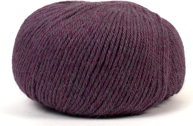 100% Baby Alpaca Yarn for Knitting & Crocheting - Set of 2 Skeins of Premium Yarn DK - Lightweight, Hypoallergenic & Thermal Peru Made - Ideal for Delicate Projects (M044 - Dark Fuchsia)
