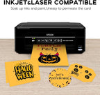 100 Sheets Yellow Cardstock 8.5 x 11 65lb Paper, Goefun Yellow Card Stock Printer Paper for Invitations, Menus, Wedding, DIY Cards