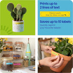 Brother P-Touch PT-N20 Personal Desktop Label Maker, Portable, Handheld and Prints, P-Touch Btag ~½” (12mm) Wide Color Personalized Label Tapes