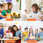 8 Pack 8x10 in Canvas Boards for Painting,Canvas for Painting with 9.5" Easel, Art Canvas Painting Kit with 10 Brushes & 2 Paint Tray for Kids Teenagers Acrylic Pouring Oil Water Color Gift…