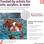 Ampersand Art Supply Gesso Wood Painting Panel: Museum Series Gessobord, 11" x 14", 3/4" Cradled Profile