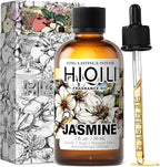 HIQILI Jasmine Fragrance Oil for Aromatherapy Diffuser, Floral Scent for Candle, Perfume Making, Skin Care, Laundry Essential Oil - 1 Fl Oz