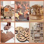 10 Pack Walnut Plywood Sheets 12x12x1/8 Inch,3mm Plywood for Laser Cutting&Engraving,Unfinished Wood for Crafts,Wood Burning,Architectural Models.