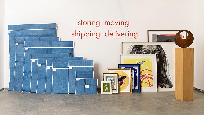 Art Bags (AP05-44 1/2" x 34") - Strong • Shock-Absorbent • Reusable • Non-Toxic • Waterproof • Acid-Free Lining - Long-Term Art Storage + Shipping + Protection Solution (Color May Vary)