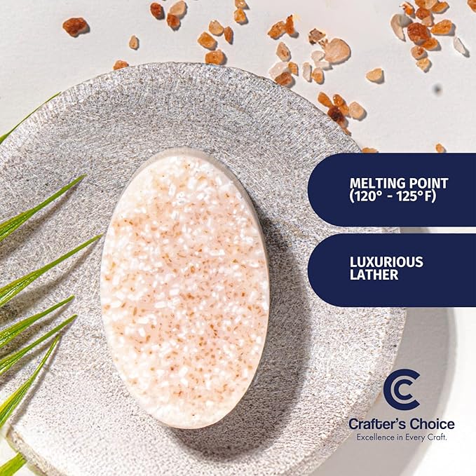 Crafter's Choice Detergent Free Melt and Pour Soap Base for Soap Making and DIY Crafting Projects, SLS/SLES Free, 2LB Block (American Citrus)