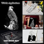 60 Sheets Scratch Paper Art Set, Scratch Off Paper Black Coated Scratchboard Craft Kits, Laser Scratch Paper, Scratch Art Paper for Adult (11.4"x8.1")