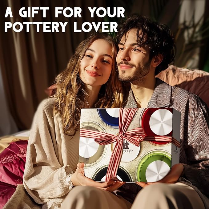 Pottery Wheel for Kids and Beginners - Complete Pottery Set for Kids with 6" Turntable, 2.2lb Clay, Art Supplies Sculpting Tools, Craft Gifts for Teens Kids Adults (Blue)