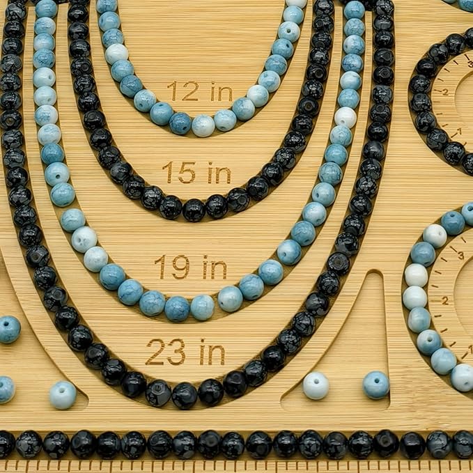Petoysoso Bead Boards for Jewelry Making, Bamboo Beading Board for Bracelet & Necklace, Jewelry Making Supplies,Bead Tray Supplies