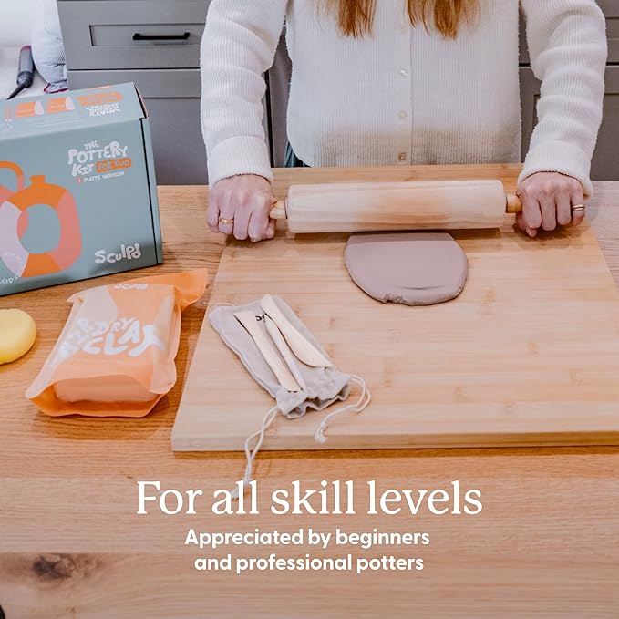 Sculpd Air Dry Clay - Premium Sculpting & Modeling Clay for Arts and Crafts - Self-Hardening Soft Clay for Adults, Teens, Kids Activities - Bulk Craft Supplies & Art Materials (2.2lbs Bulk Value Bag)