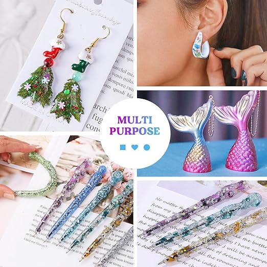 LET'S RESIN UV Resin Soft Type, 100g Elastic&Bendable Crystal Clear Ultraviolet Epoxy Resin, Low Shrinkage UV Resin Kit for Crafts, Jewelry Making, Decoration