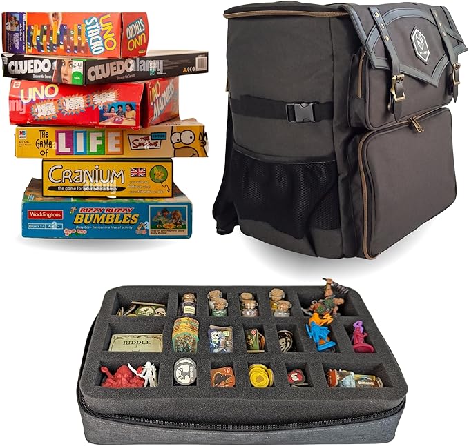 Pro Artist Hard Case – Rugged Travel Organizer with Customizable Foam, 3D Panel, Backpack Straps & Handle – For Painting Tools, Miniatures, Tabletop Gaming, 3D Models & Studio Supplies