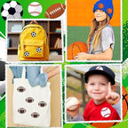 36pcs Ball Sports Iron On Patches Basketball Football Baseball Soccer Embroidered Sew On Applique Repair Patch DIY Crafts for Clothing Jacket Jeans Pants Dress Backpack Hat