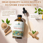 EVOKE OCCU Sandalwood Essential Oils for Skin Care, Diffuser, Perfume, Candle and Soap Making - 4 FL Oz