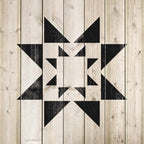 Starburst Quilt Block Stencil - Mylar Stencil, Durable for Crafting Beautiful Home Accents, Quilt Stencil