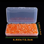 1100PCS 4mm Bicone Crystal Glass Beads for Jewelry Making, Sparkling Mini Beads for Suncatchers, DIY Bracelets & Craft Projects (Orange)