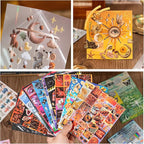 2 Pack Y2K Foil Sticker Books | 60 Vintage Cut-Out Stickers for Scrapbooking, Junk Journals & DIY Crafts - Glossy/Matte/Textured Styles