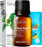 Gya Labs Clary Sage Essential Oil - 0.34 Fl Oz - for Hair, Skin, Diffuser, Aromatherapy & DIY Candle Making Scent