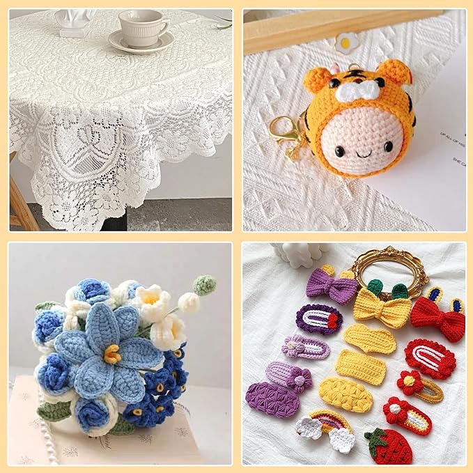 1.75 mm Crochet Hook, Ergonomic Handle for Arthritic Hands, Extra Long  Knitting Needles for Beginners and Crocheting Yarn (1.75 mm)