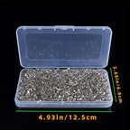 1100PCS 4mm Bicone Crystal Glass Beads for Jewelry Making, Sparkling Mini Beads for Suncatchers, DIY Bracelets & Craft Projects (Grey)