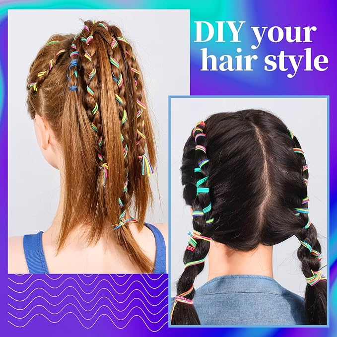 FANDAMEI 1mm Elastic String for Bracelets, Elastic Bracelets Beading Cord Stretchy Rainbow, Stretch Bead Cord for Jewelry Making, Sturdy Thread for Bracelet Necklace Crafts Christmas DIY Colorful