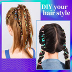 FANDAMEI 1mm Elastic String for Bracelets, Elastic Bracelets Beading Cord Stretchy Rainbow, Stretch Bead Cord for Jewelry Making, Sturdy Thread for Bracelet Necklace Crafts Christmas DIY Colorful