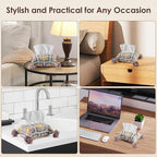 Noocro Crochet Kit Granny Square Tissue Holder, Complete DIY Kit with Detailed Instructions, Video Tutorials, for Beginners or Intermediate and Advanced Crocheters