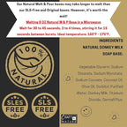 Craft & Nature 4 LB All Natural Unscented Donkey Millk Moisturizing Glycerin Melt And Pour Soap Base for Making