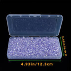 1100PCS 4mm Bicone Crystal Glass Beads for Jewelry Making, Sparkling Mini Beads for Suncatchers, DIY Bracelets & Craft Projects (Light Purple)