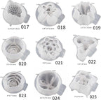 9 Pack Flower Succulent Candle Mold Resin Casting Silicone Molds for Home Decor & Candle Making Wave Spiral Mold