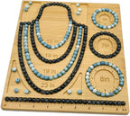 Petoysoso Bead Boards for Jewelry Making, Bamboo Beading Board for Bracelet & Necklace, Jewelry Making Supplies,Bead Tray Supplies