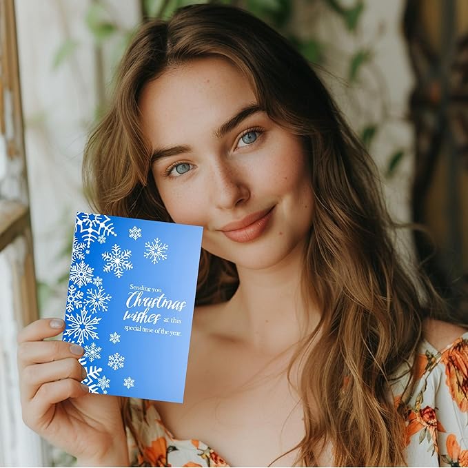 Arbuya Merry Christmas Wishes Clear Stamps Blessing Words Silicone Stamps Christmas Verses Rubber Stamps for Christmas Cards Making DIY Scrapbooking Photo Album Decoration