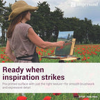 Ampersand Art Supply Gesso Wood Painting Panel: Museum Series Gessobord, 8" x 10", 1/8" Flat Profile