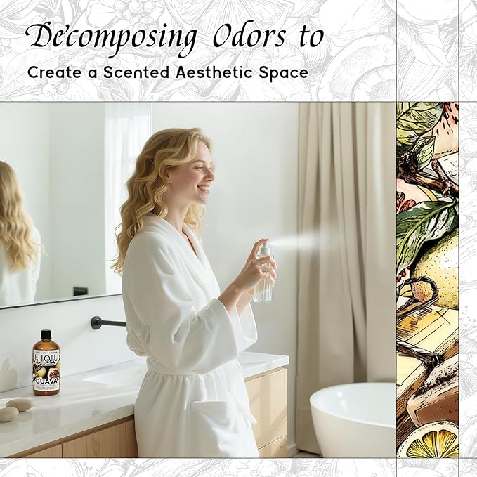 HIQILI Guava Fragrance Oil for Candle, Soap & Bath Bombs Making, Long-Lasting Fruity Scent, and Indoor Diffusers Use - 5.07 Fl Oz