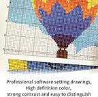 kingsea Latch Hook Kits DIY Crochet Needlework Crafts Color Printed Rug Cover Cushion Carpet, Latch Hook Kits for Adults Teen Home Decoration - 20"X 15"